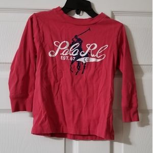POLO RALPH LAUREN Toddler Long Sleeve Top Shirt size 3T